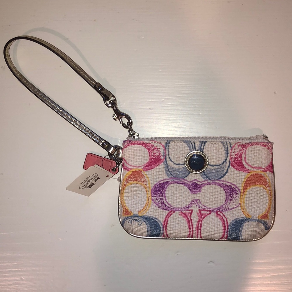 Mini Coach Multicolor Pochette / Wristlet